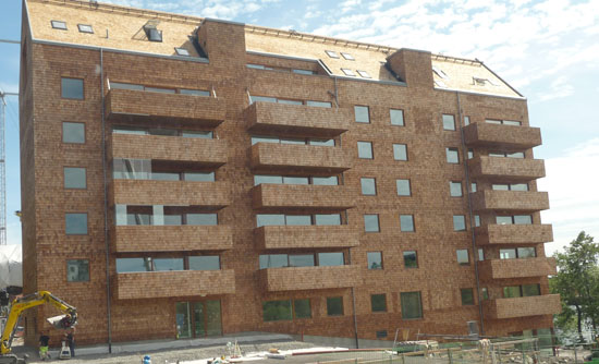 Sedmospratni drveni stambeni blok u blizini Štokholma