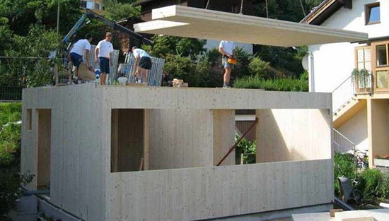 Slika 3. Konstrukcija malog objekta od CLTa