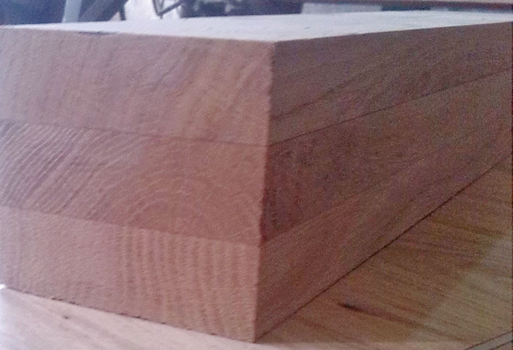 Lamelirano drvo hrasta 72x86 mm