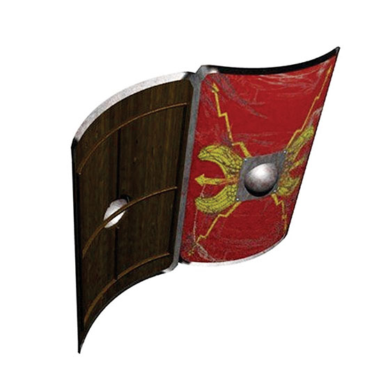 Štit rimskih Legija od troslojne zakrivljene ploče