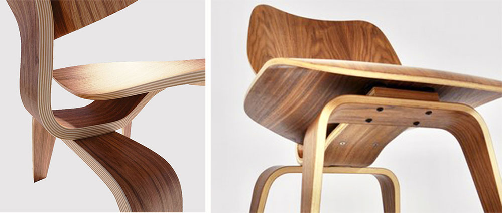 Sedište i naslon LCW stolice su izrađeni od petoslojnog, a noge i nosač za naslon od osmoslojnog otpreska. Guma na metalnim spojevima amortizuje nagle pokrete i sprečava oštećenja.