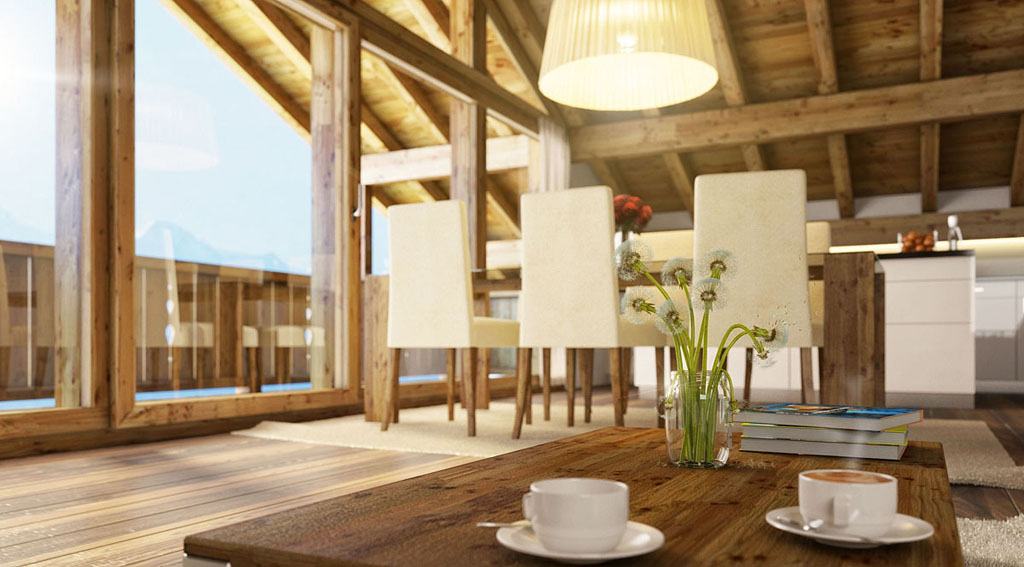 Arhitektura i enterijer nastali su kao posledica izmirenja čoveka i prirode