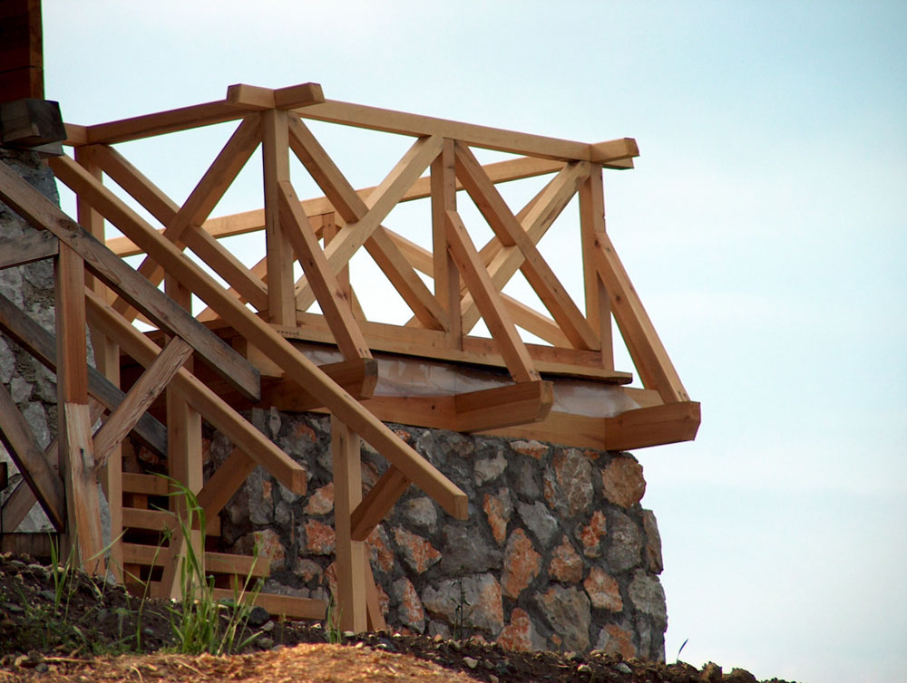 Porodična drvena kuća, detalj