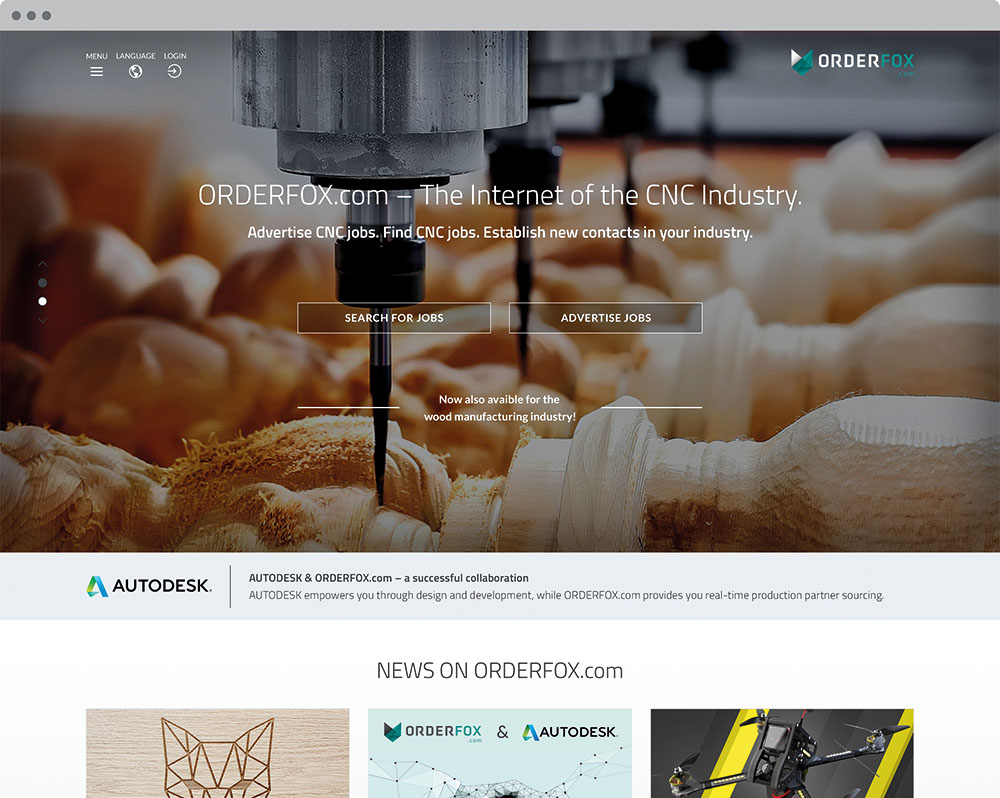 Web stranica orderfox.com